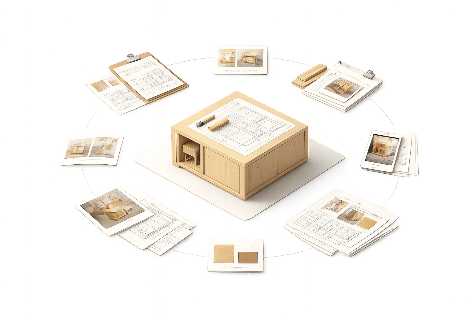 Projekt-Chronik: Notizen, Fotos und Dokumente gebündelt am Projekt